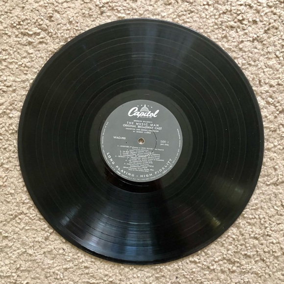 The Music Man Original Broadway Cast Vinyl Record Capitol Records - Picture 6 of 7